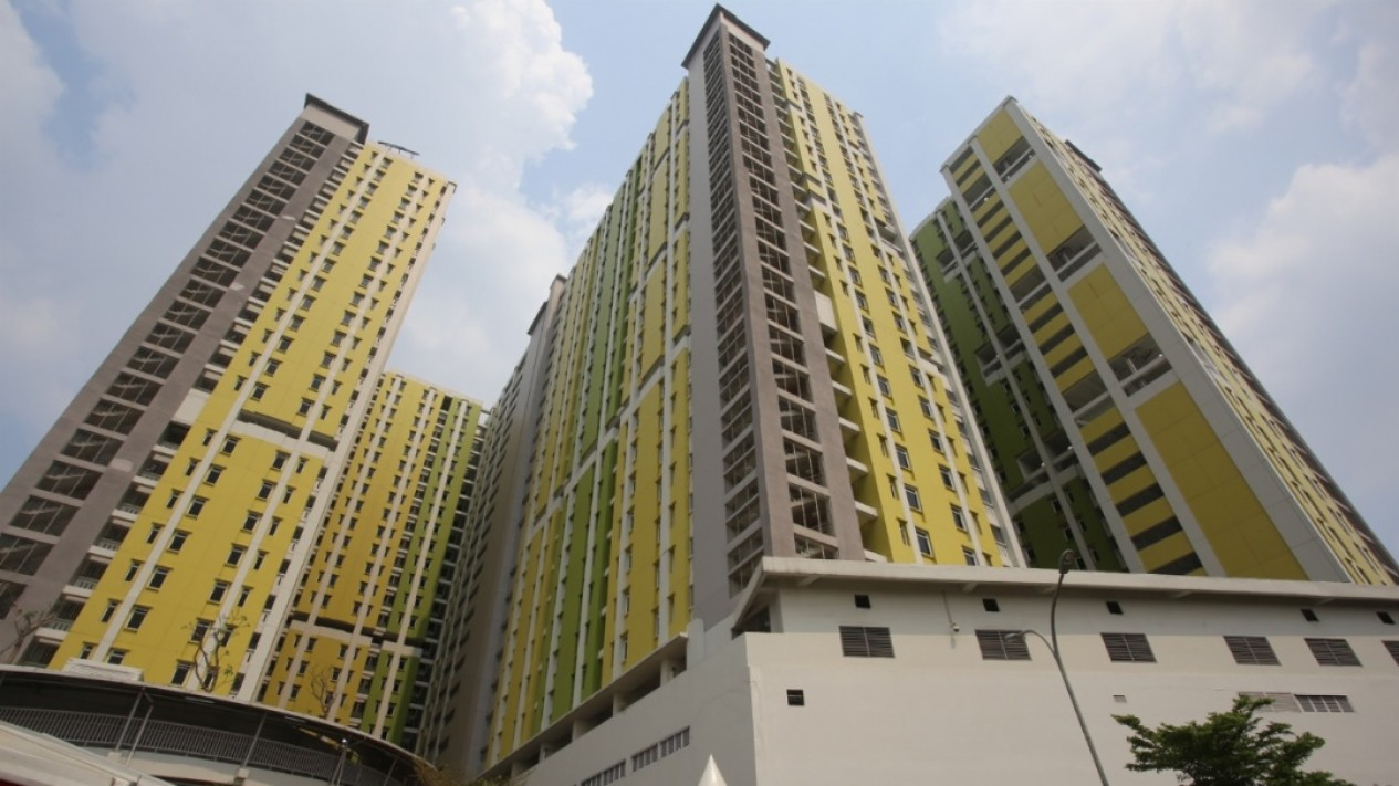 Penampakan Rusun Baru di Pasar Rumput