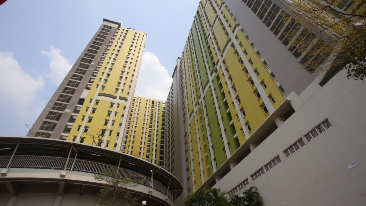 Penampakan Rusun Baru di Pasar Rumput