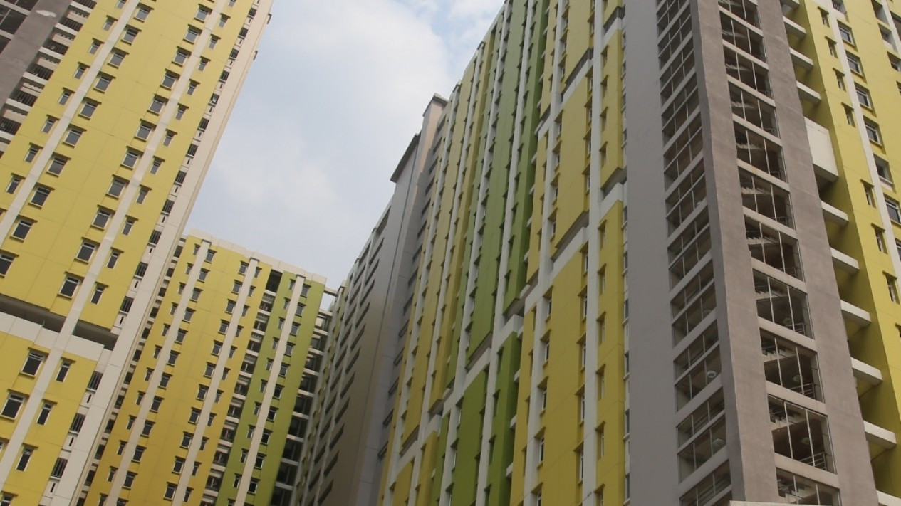 Penampakan Rusun Baru di Pasar Rumput