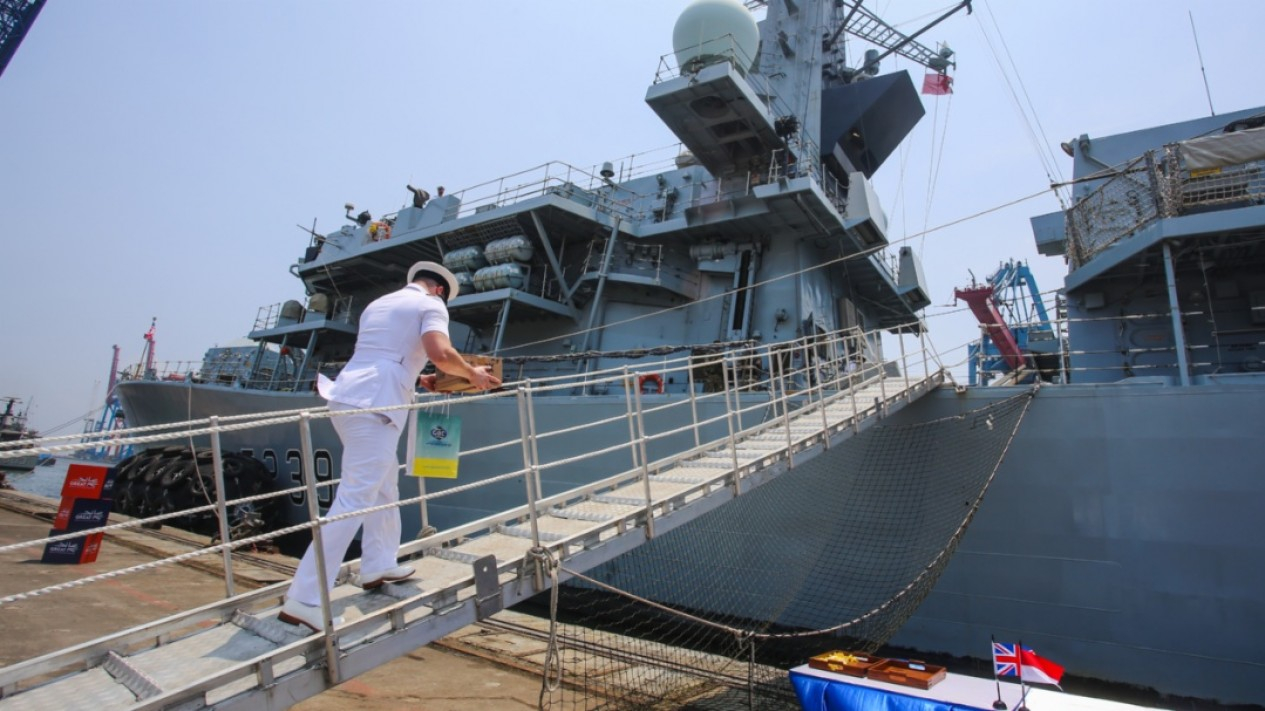 Kapal AL Inggris HMS Richmond Singgah di Jakarta
