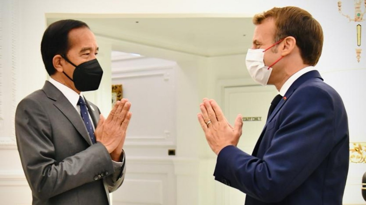 Jokowi Bertemu Presiden Perancis