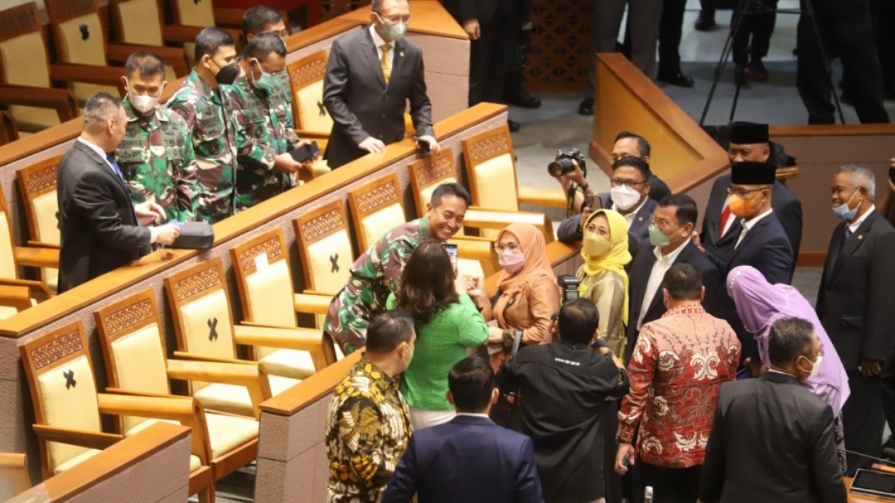 Paripurna Penetapan Jenderal Andika Jadi Panglima TNI