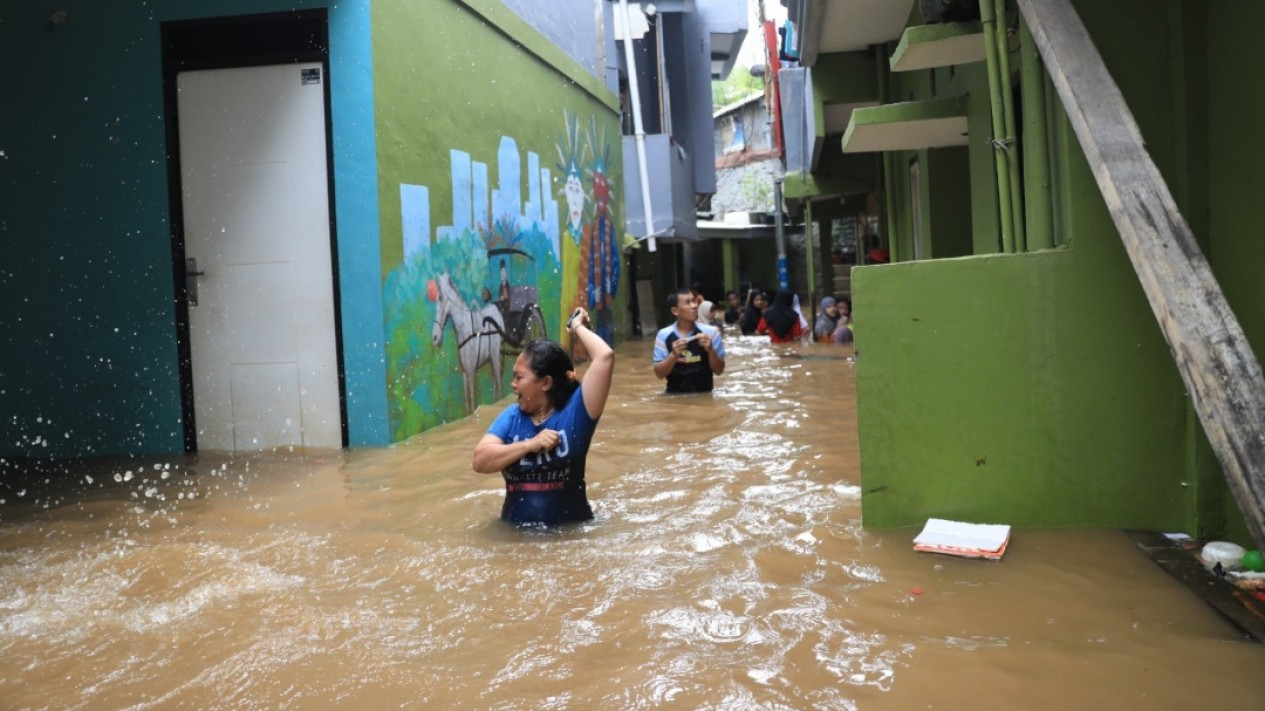 Banjir di Kebon Pala Jakarta Timur