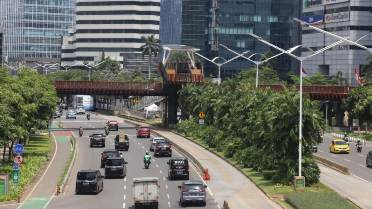 Jembatan Penyeberangan Orang Pinisi di Jaksel