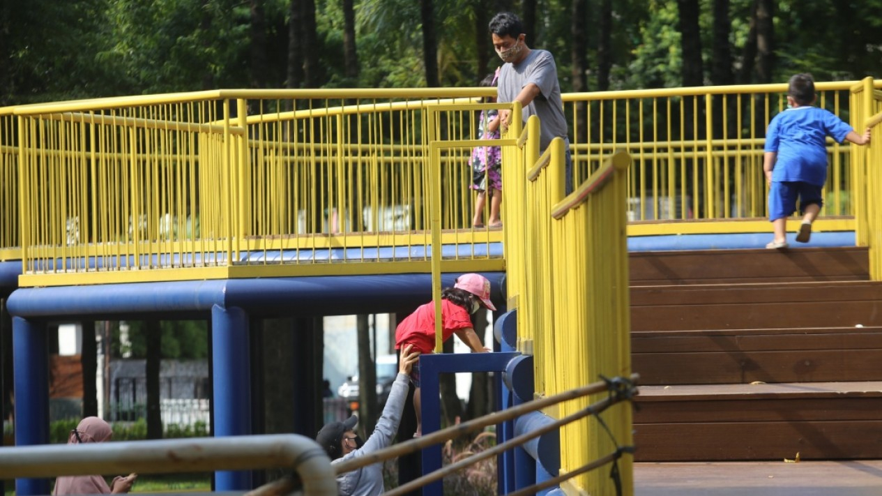 RPTRA Taman Puring Kembali Ramai Dikunjungi Warga