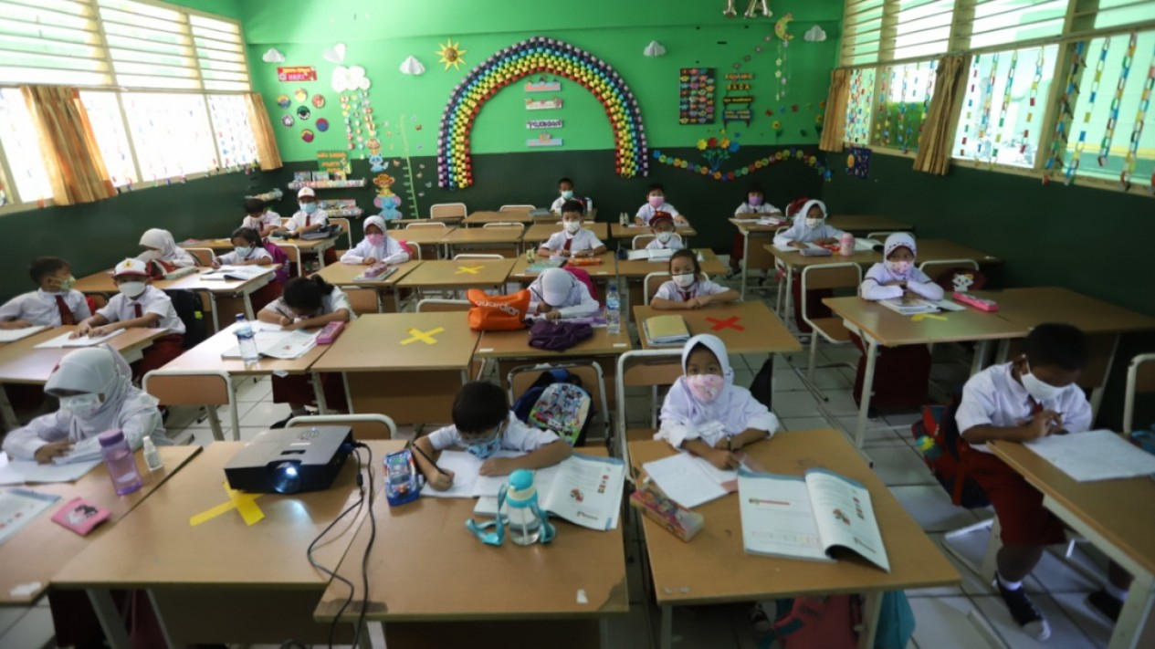 Pembelajaran Tatap Muka 100 Persen di Jakarta