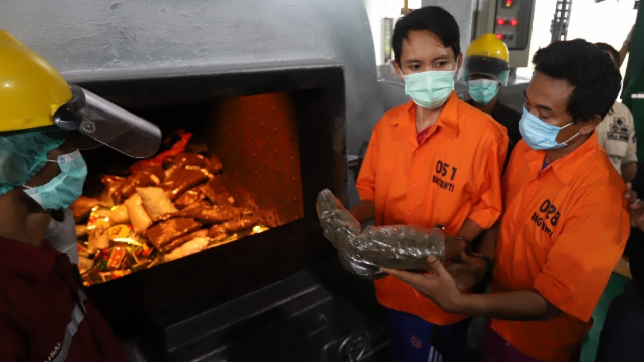 Pemusnahan Barang Bukti Narkoba