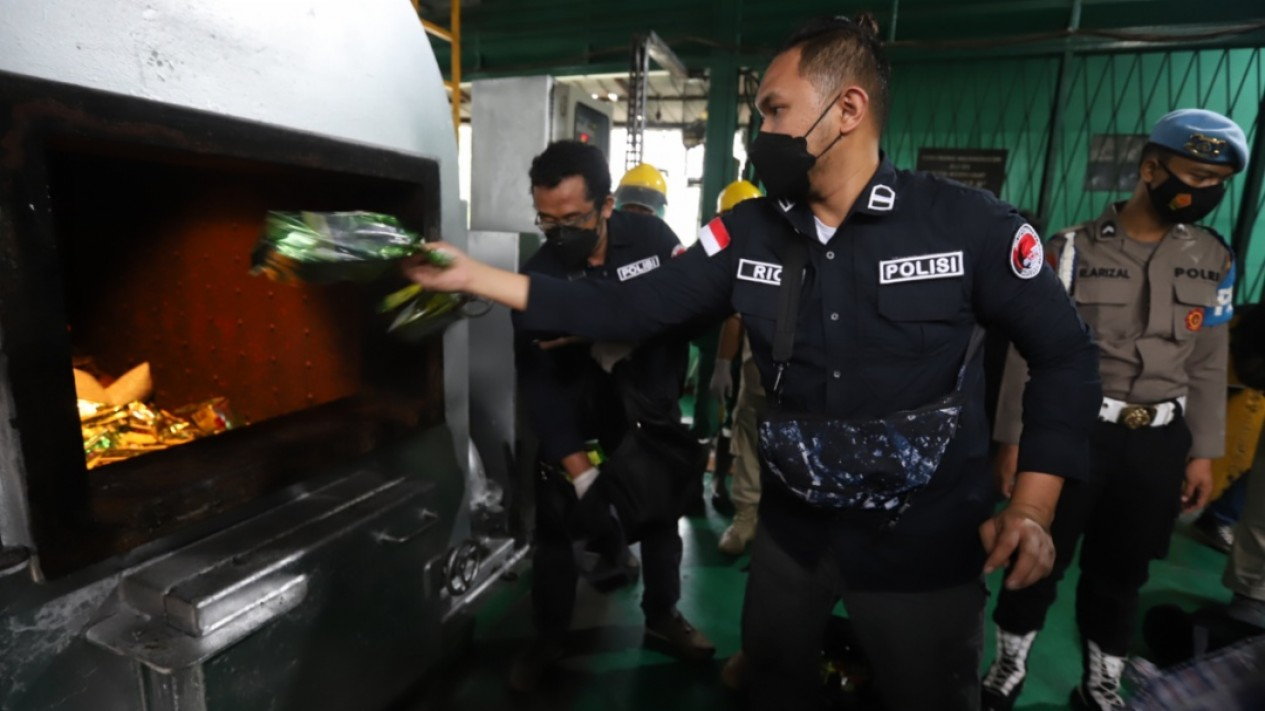 Pemusnahan Barang Bukti Narkoba