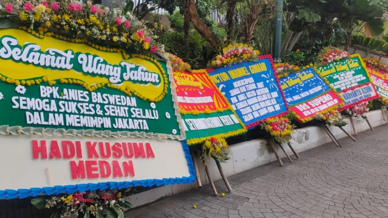 Karangan Bunga Ucapan Selamat Ulang Tahun Anies Baswedan