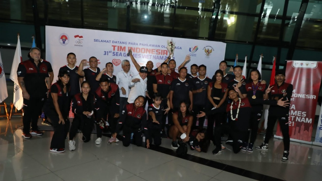 Penyambutan Tim Renang Usai Berlaga di SEA Games