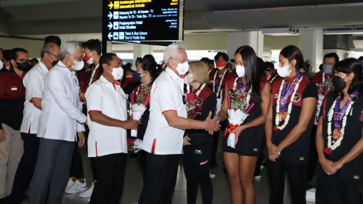 Penyambutan Tim Renang Usai Berlaga di SEA Games