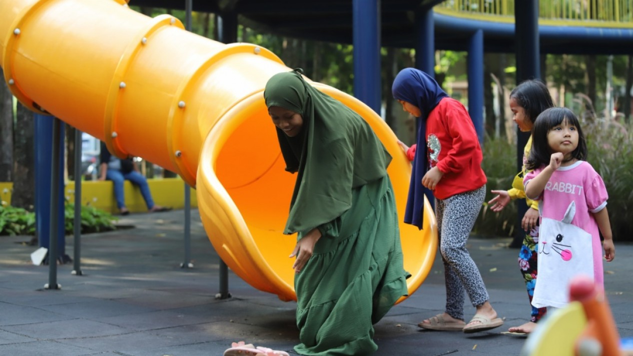 Libur, Masyarakat Serbu RPTRA