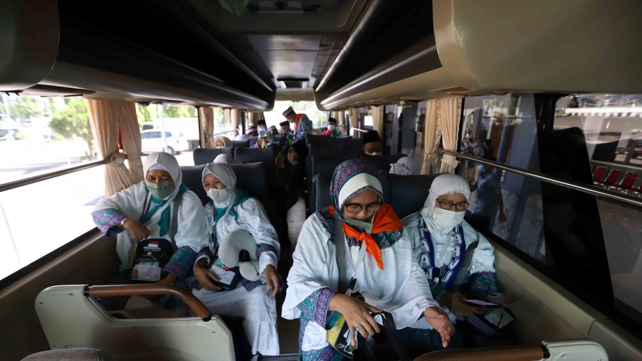 Calon Jamaah Haji Kloter Pertama Jakarta
