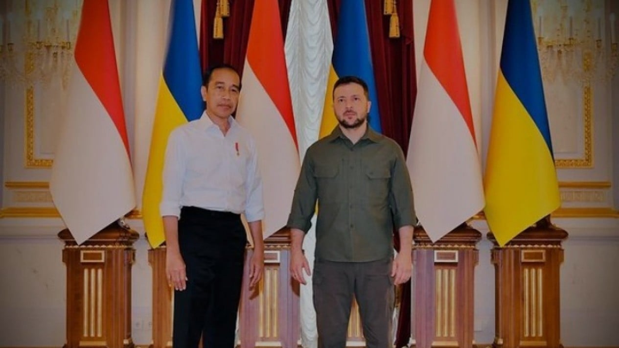 Pertemuan Presiden Jokowi dan Presiden Ukraina Zelensky