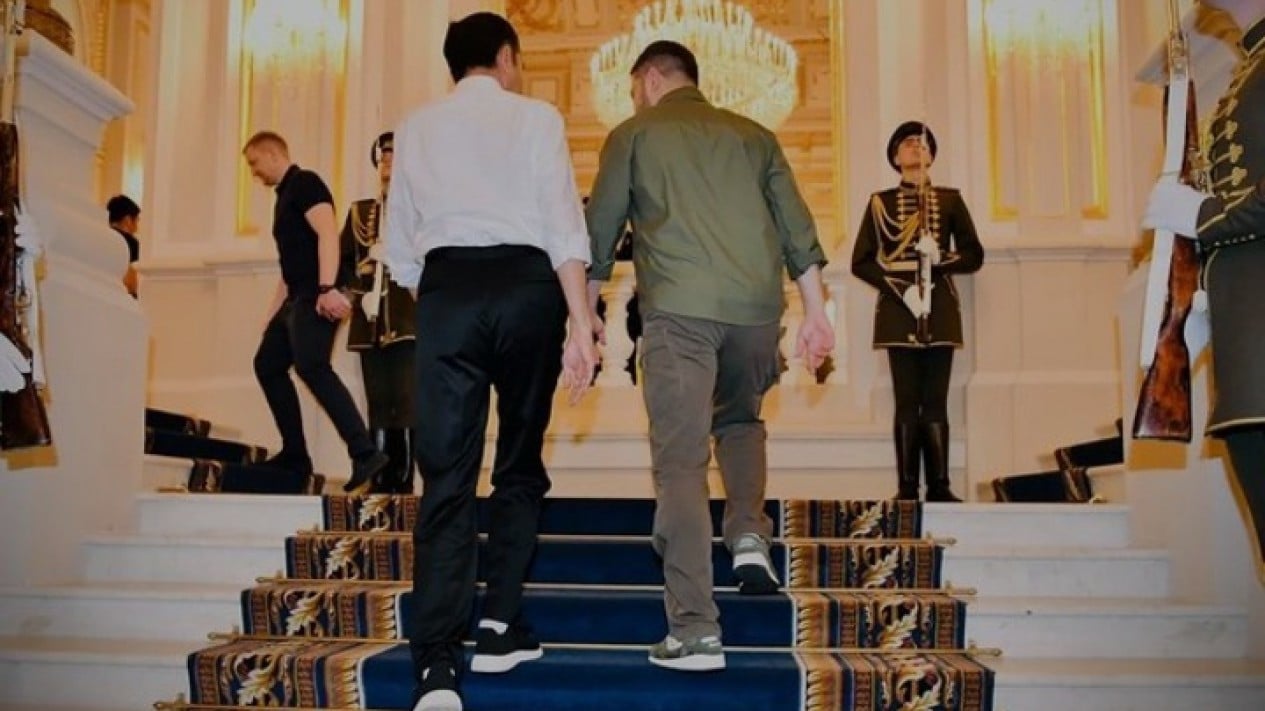 Pertemuan Presiden Jokowi dan Presiden Ukraina Zelensky