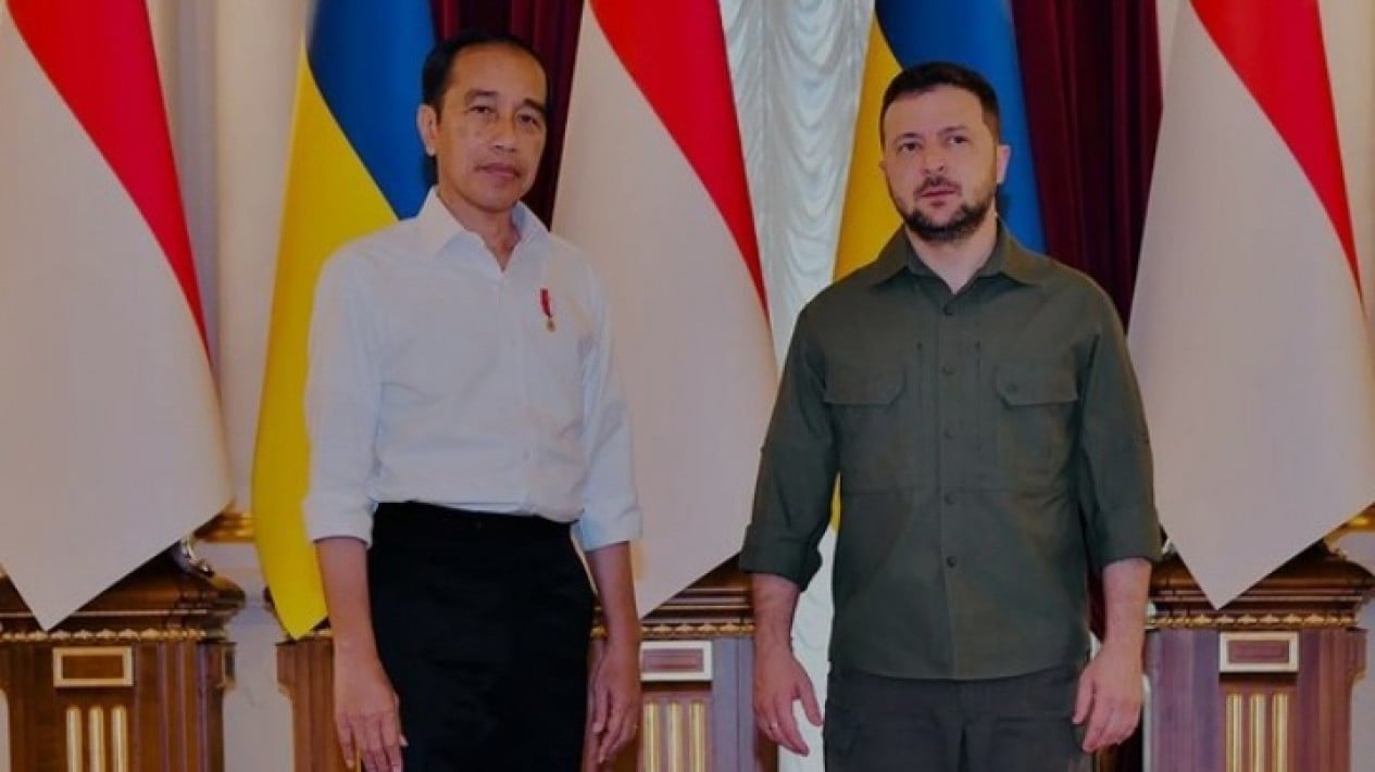 Pertemuan Presiden Jokowi dan Presiden Ukraina Zelensky