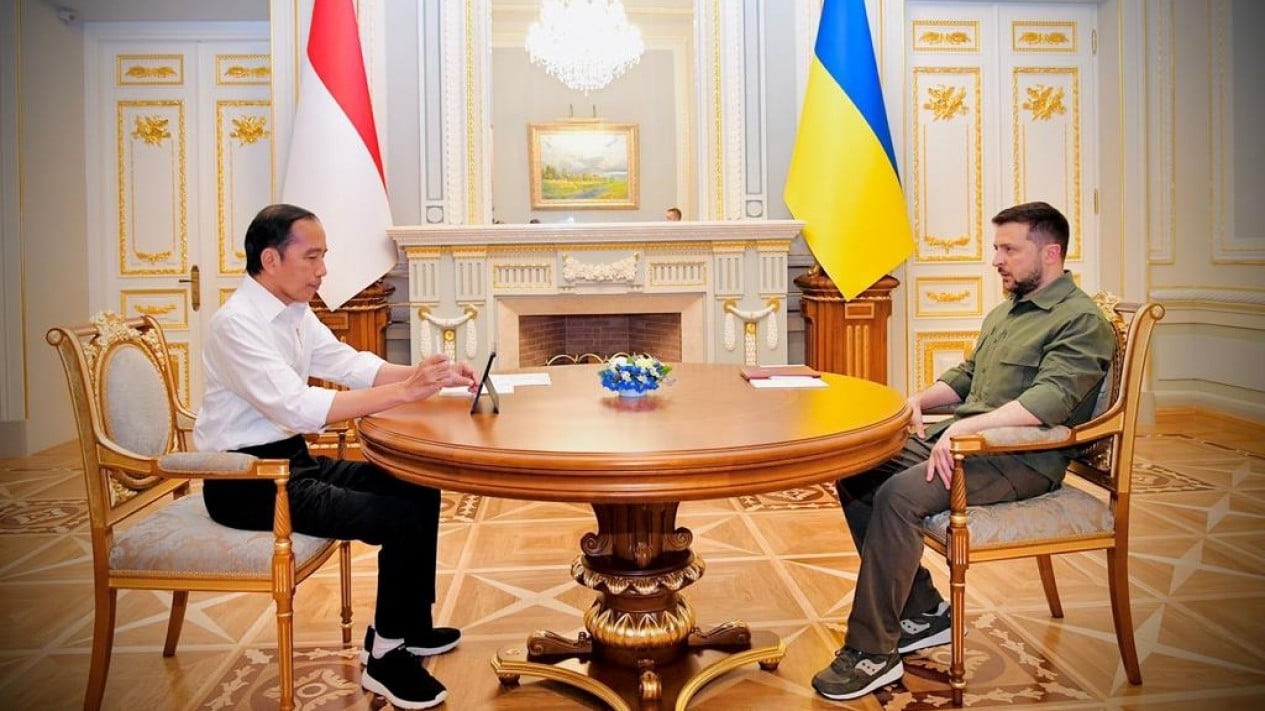 Pertemuan Presiden Jokowi dan Presiden Ukraina Zelensky