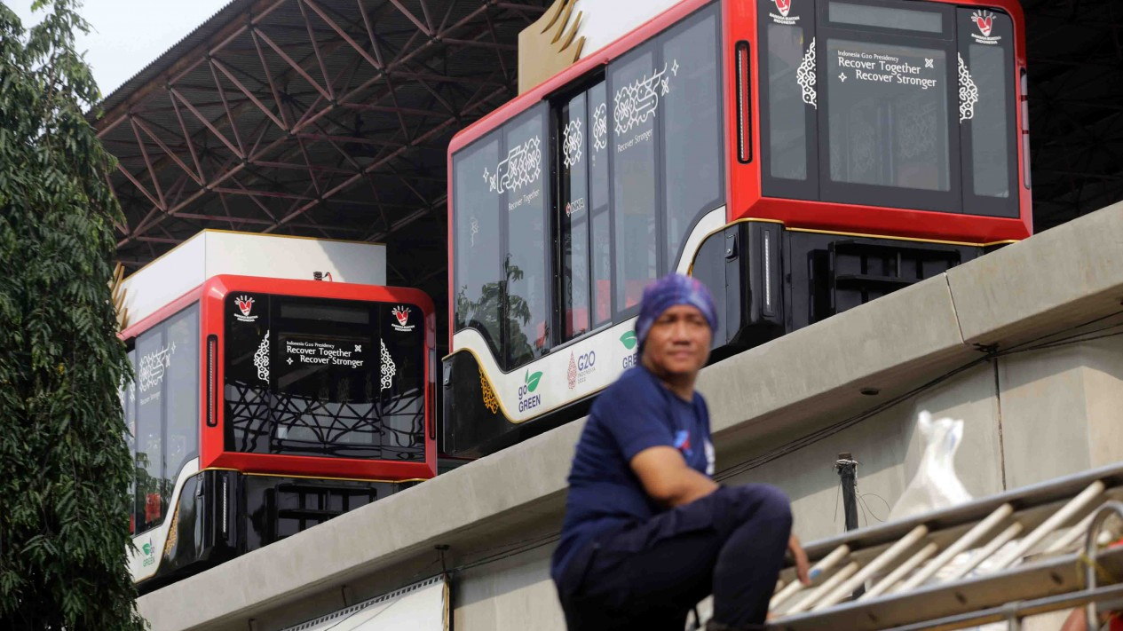 Penampakan Kereta Gantung Delegasi G20 di TMII