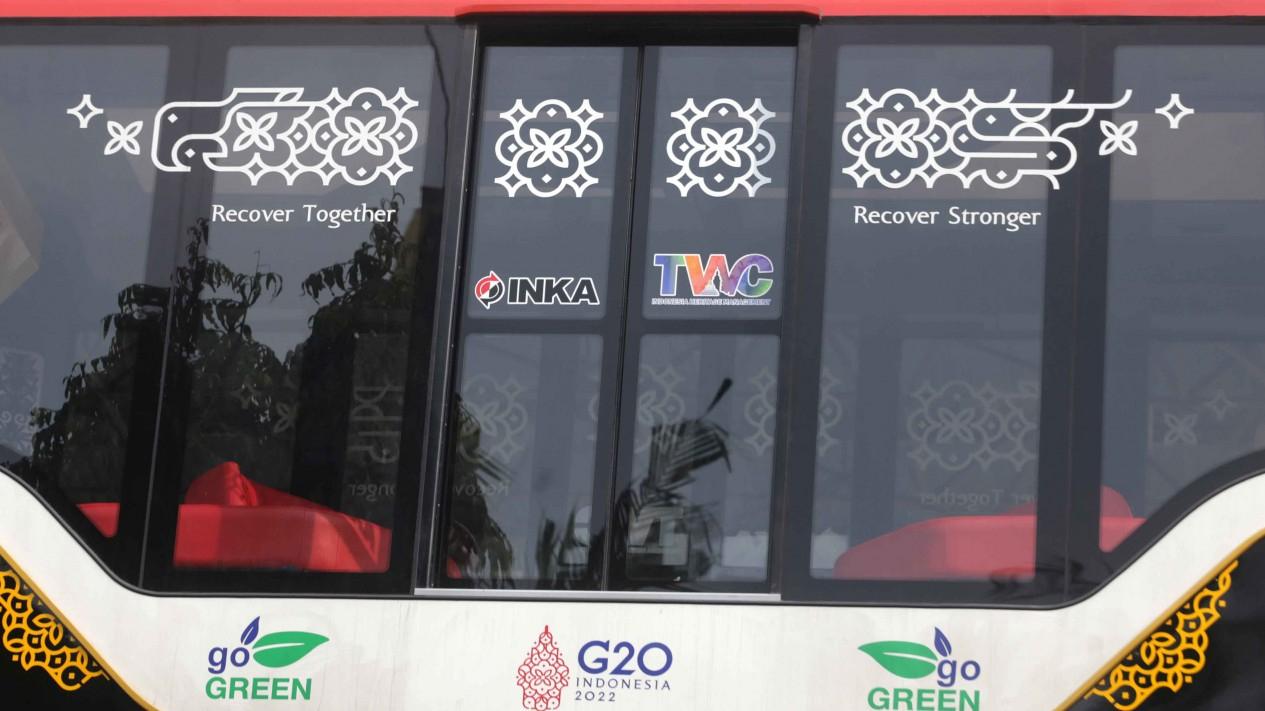 Penampakan Kereta Gantung Delegasi G20 di TMII