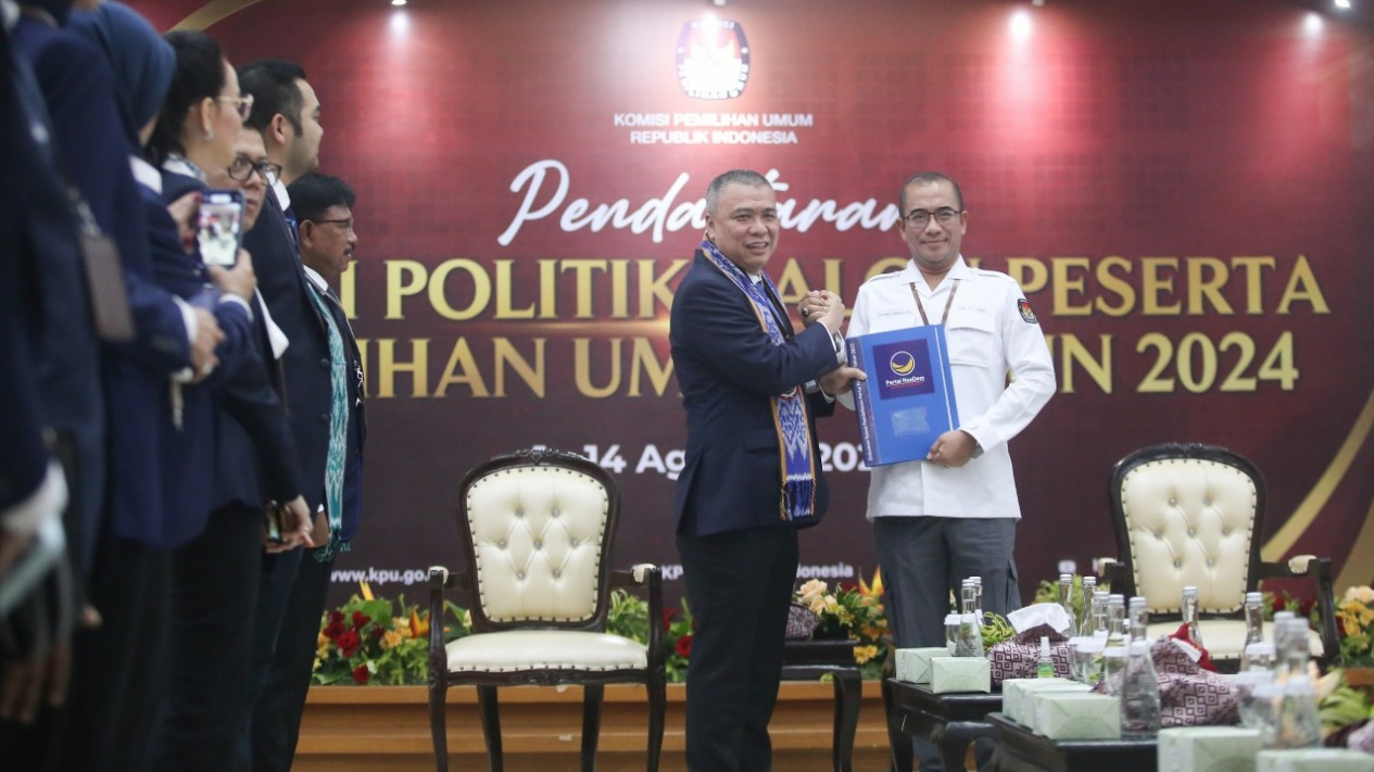 Partai Nasdem Daftarkan Sebagai Calon Peserta Pemilu 2024
