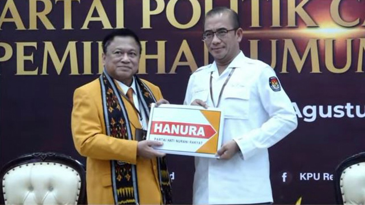 Partai Hanura Daftar Peserta Pemilu 2024 ke KPU RI