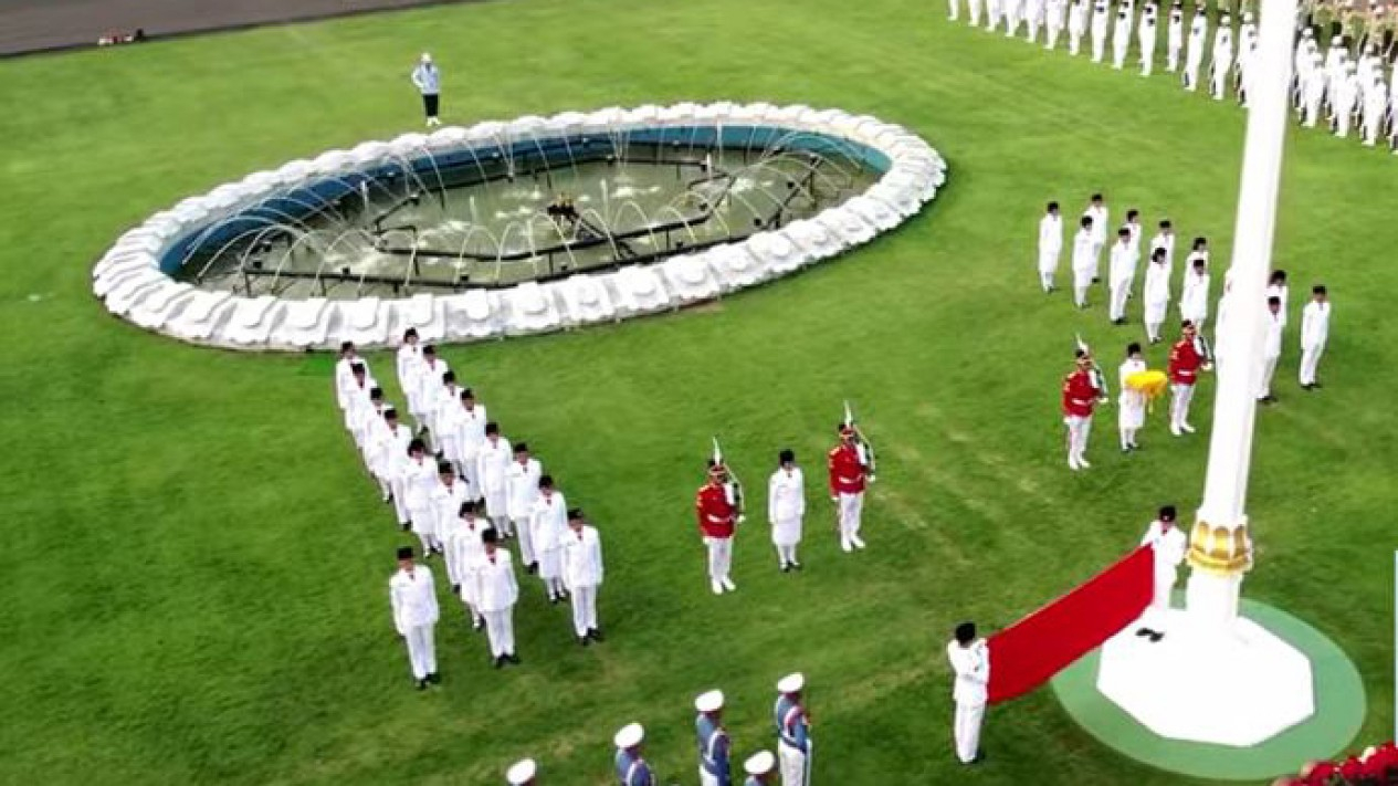 Upacara Penurunan Bendera Sang Merah Putih 17 Agustus 2022