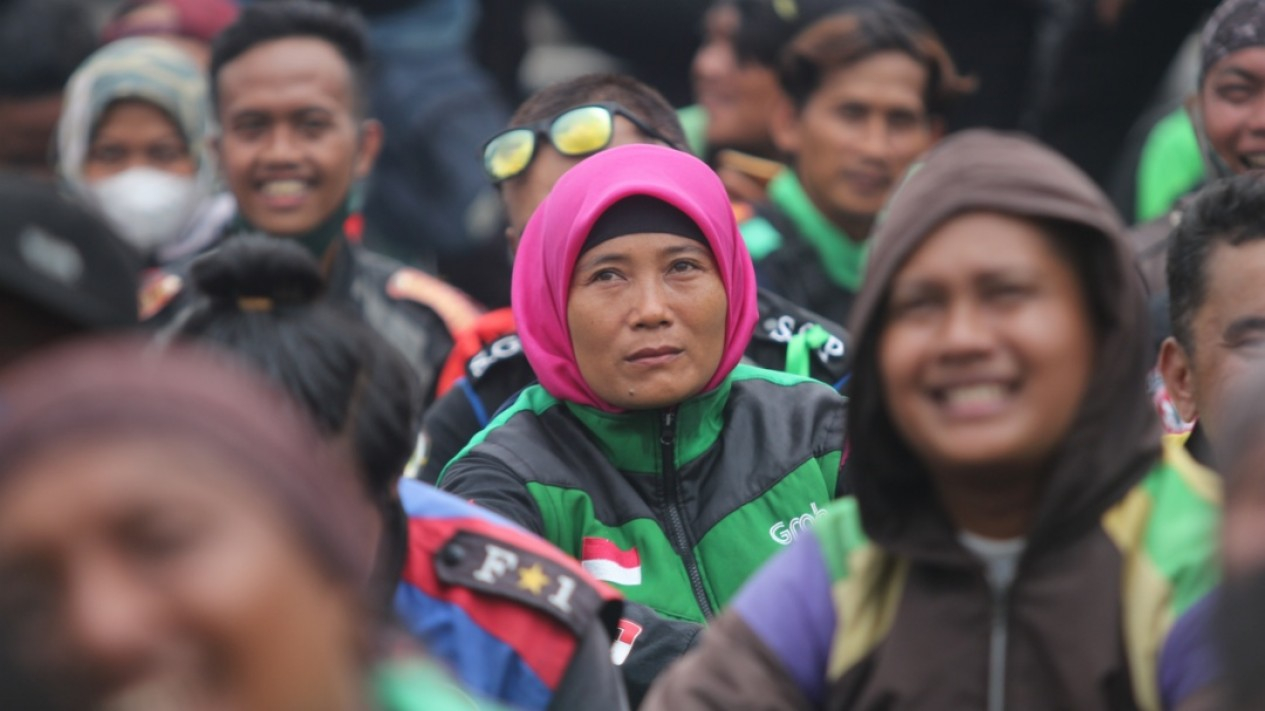 Ojol Demo Tolak Kenaikan Harga BBM Bersubsidi