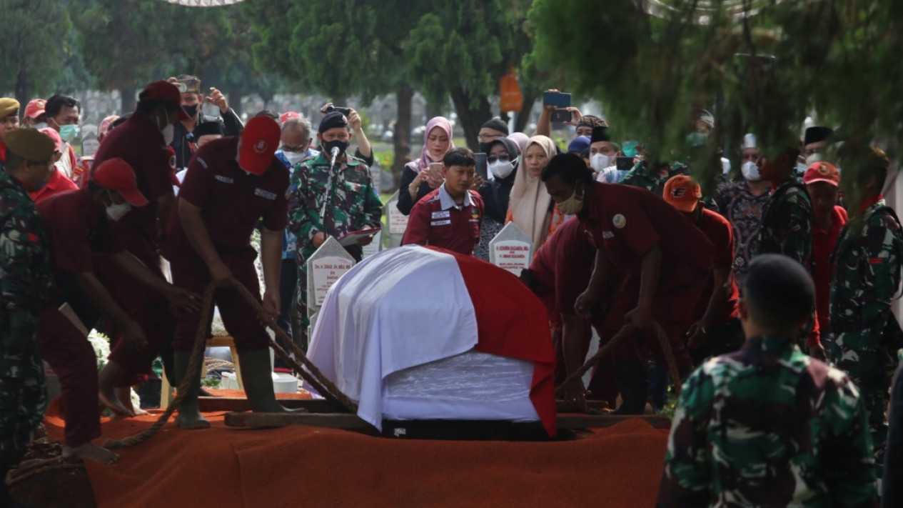 Pemakaman Azyumardi Azra di TMP Kalibata