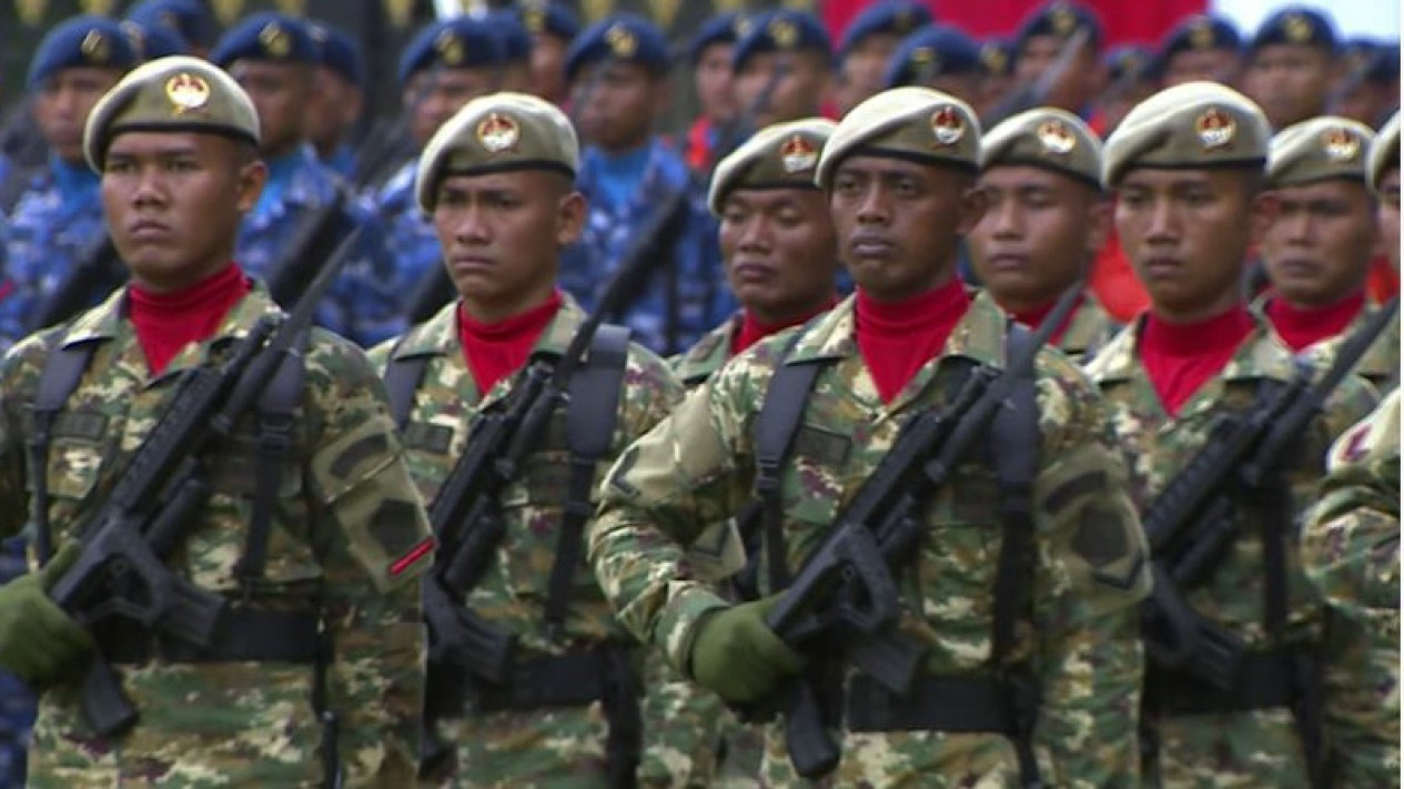 Perayaan HUT TNI ke-77 di Istana Merdeka Jakarta