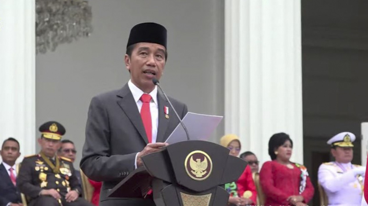 Perayaan HUT TNI ke-77 di Istana Merdeka Jakarta