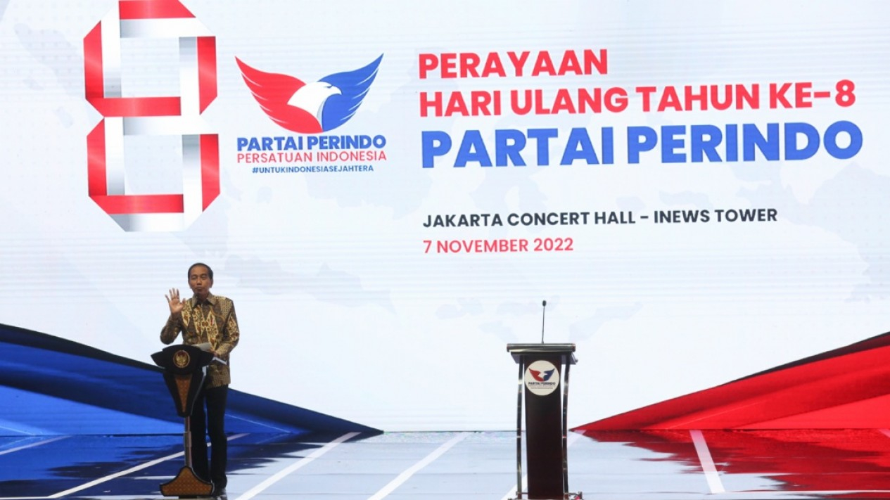 Presiden Jokowi Hadiri Perayaan HUT Ke-8 Partai Perindo