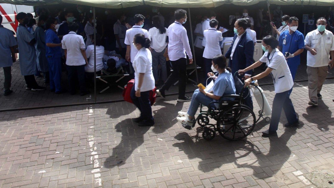 Simulasi Penanganan Bencana Gempa dan Kebakaran