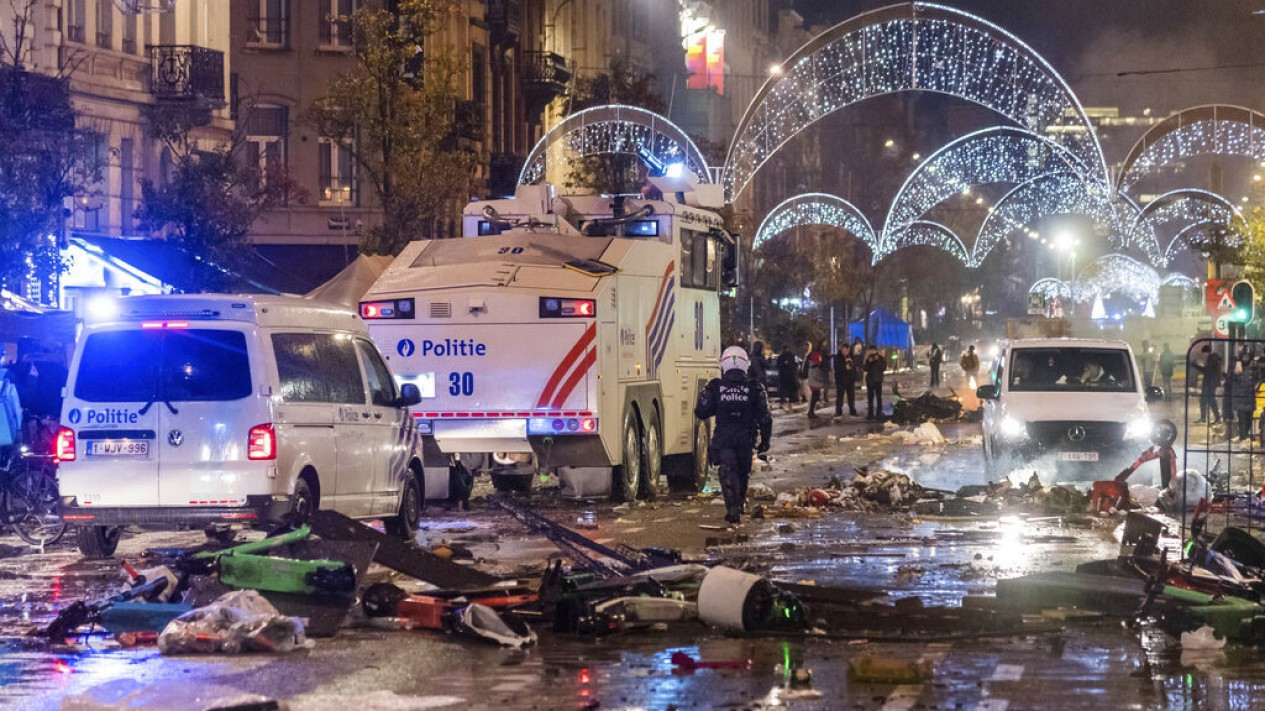 Dikalahkan Maroko, Suporter Belgia Rusuh di Brussel