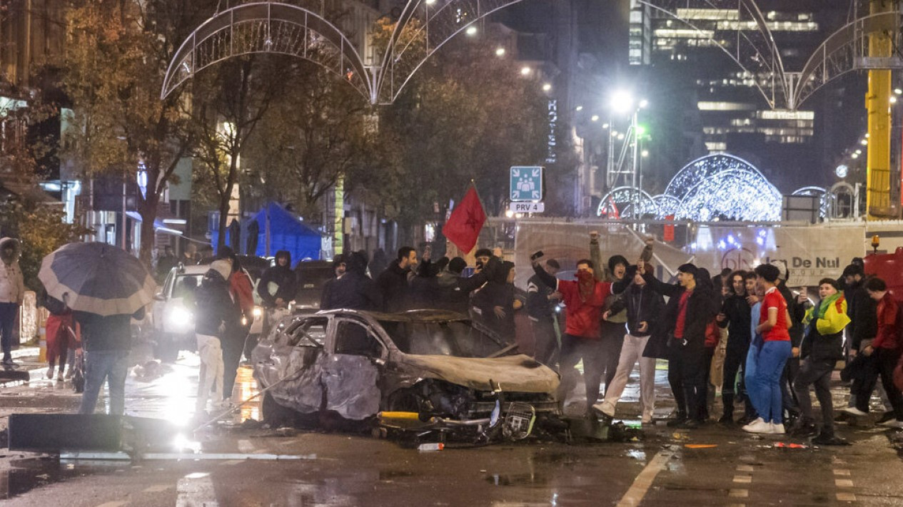 Dikalahkan Maroko, Suporter Belgia Rusuh di Brussel