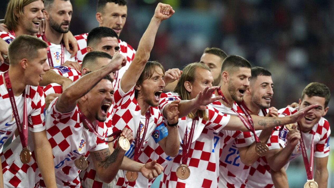 Kroasia Rayakan Kemenangan Usai Kalahkan Maroko