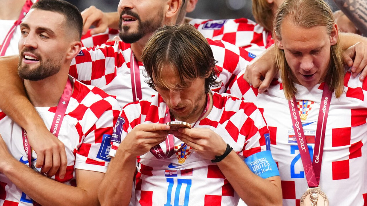 Kroasia Rayakan Kemenangan Usai Kalahkan Maroko