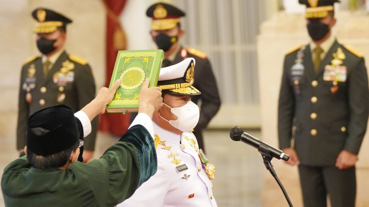 Pelantikan Panglima TNI Laksamana Yudo Margono