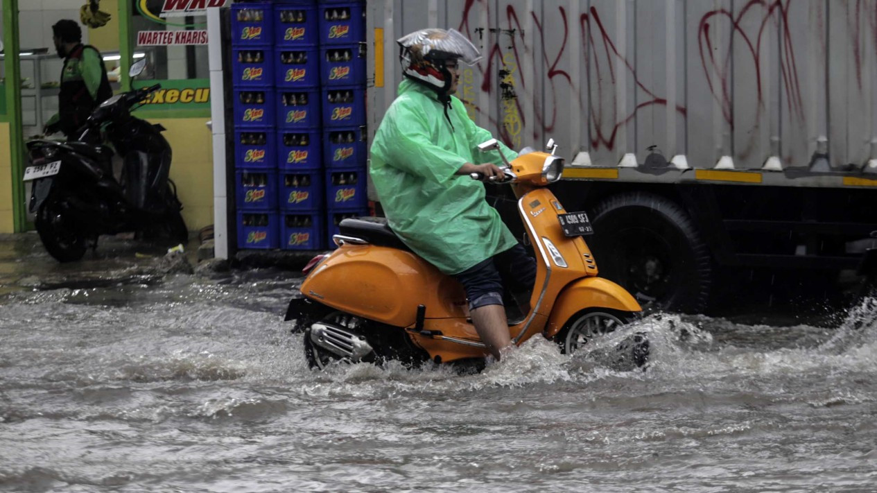 Genangan Air Dimana-mana Usai Hujan Sepanjang Hari