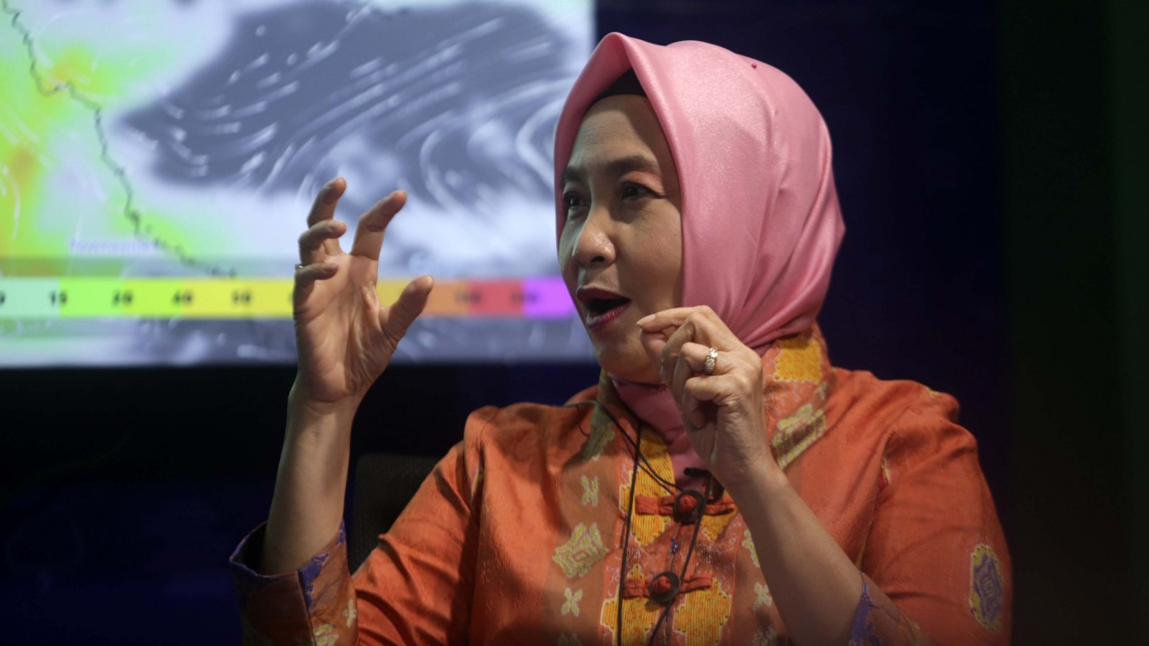 Wansus VIVA.co.id dengan Kepala BMKG Dwikorita Karnawati