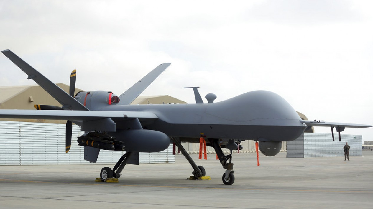 Melihat Lebih Dekat Drone Amerika Yang Ditabrak Jet Rusia