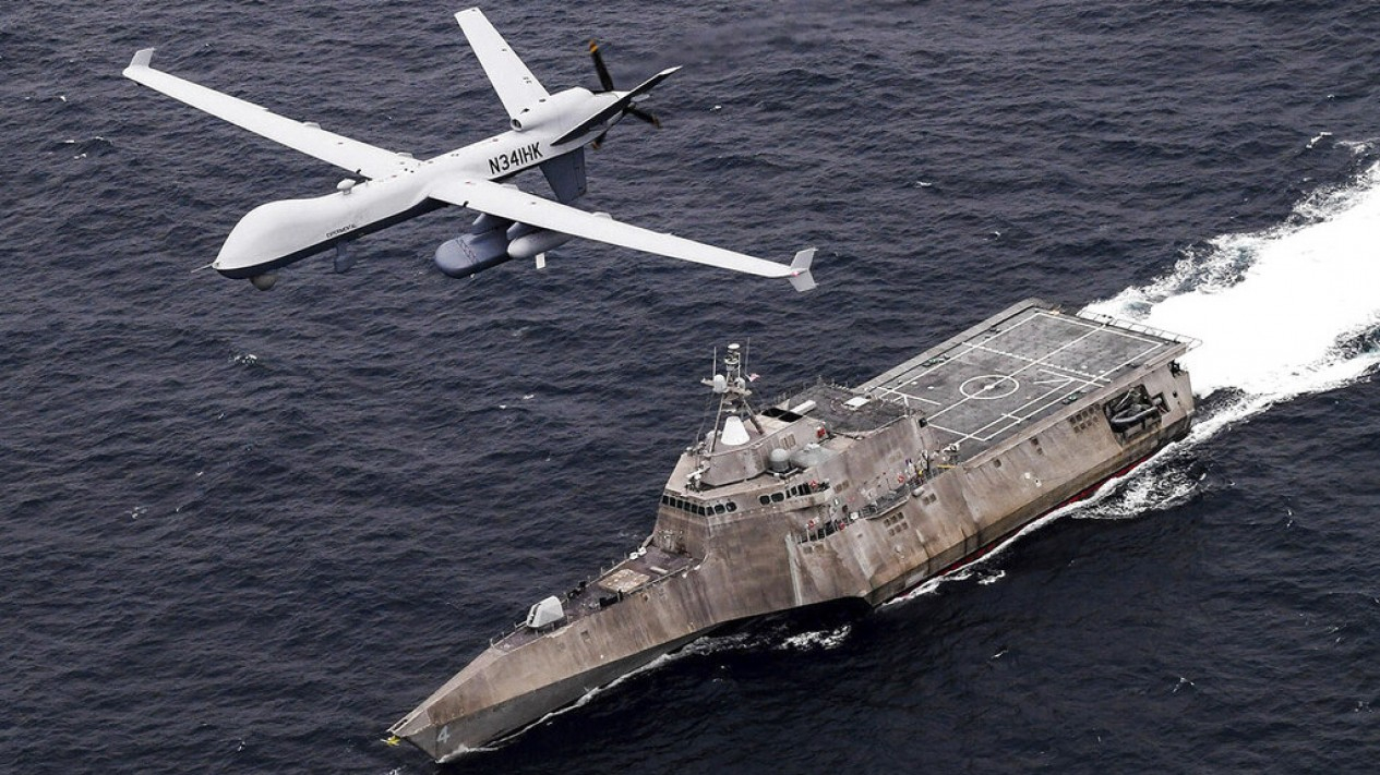 Melihat Lebih Dekat Drone Amerika Yang Ditabrak Jet Rusia