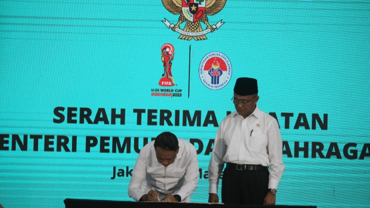 Serah Terima Jabatan Pelaksana Tugas Menteri Olahraga