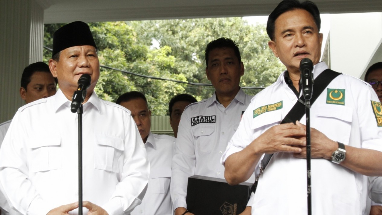 Pertemuan Prabowo Subianto Dengan Yusril Ihza Mahendra - Vlix.id