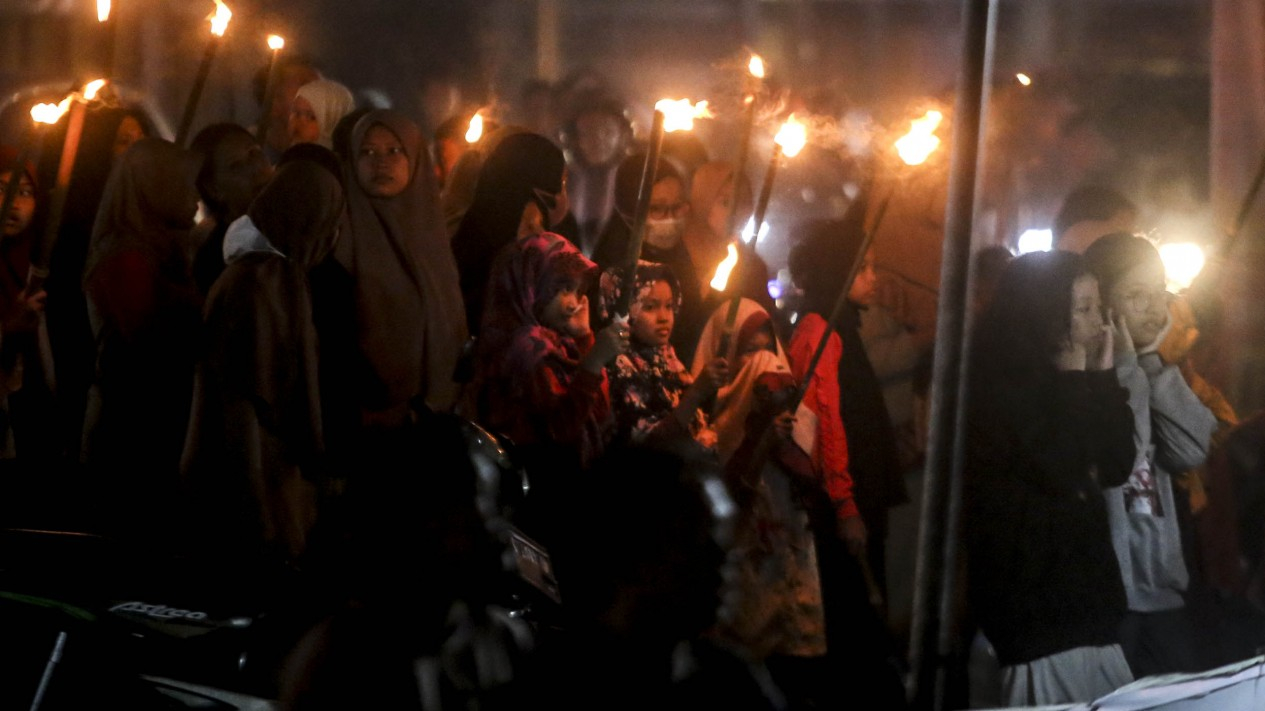 Pawai Obor Menyambut Idul Fitri 1 Syawal 1444 H