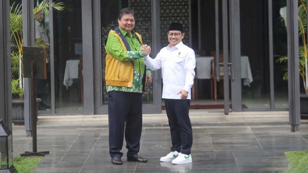Pertemuan Muhaimin Iskandar dan Airlangga Hartarto
