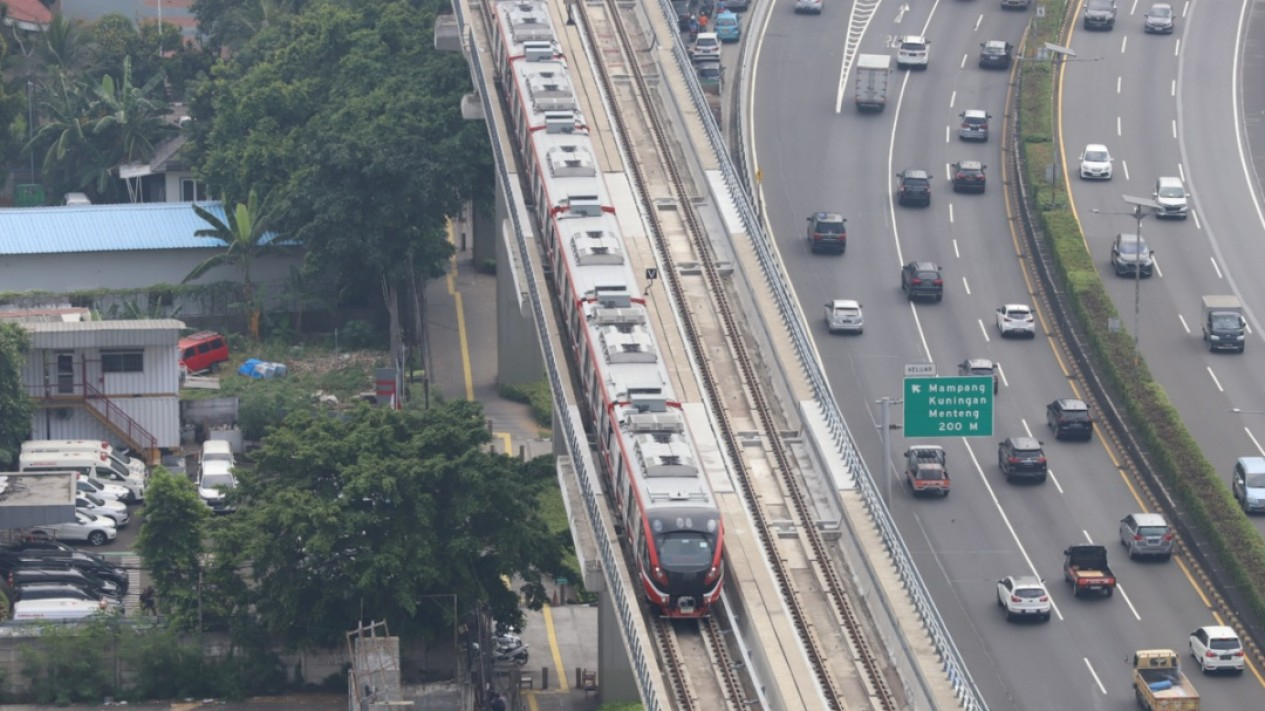 Uji Coba LRT Jabodebek