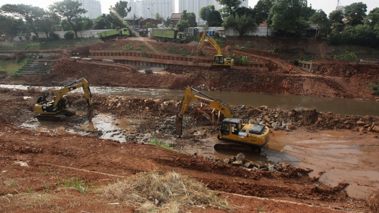 Pengendalian Banjir Sodetan Kali Ciliwung Di BKT - Vlix.id