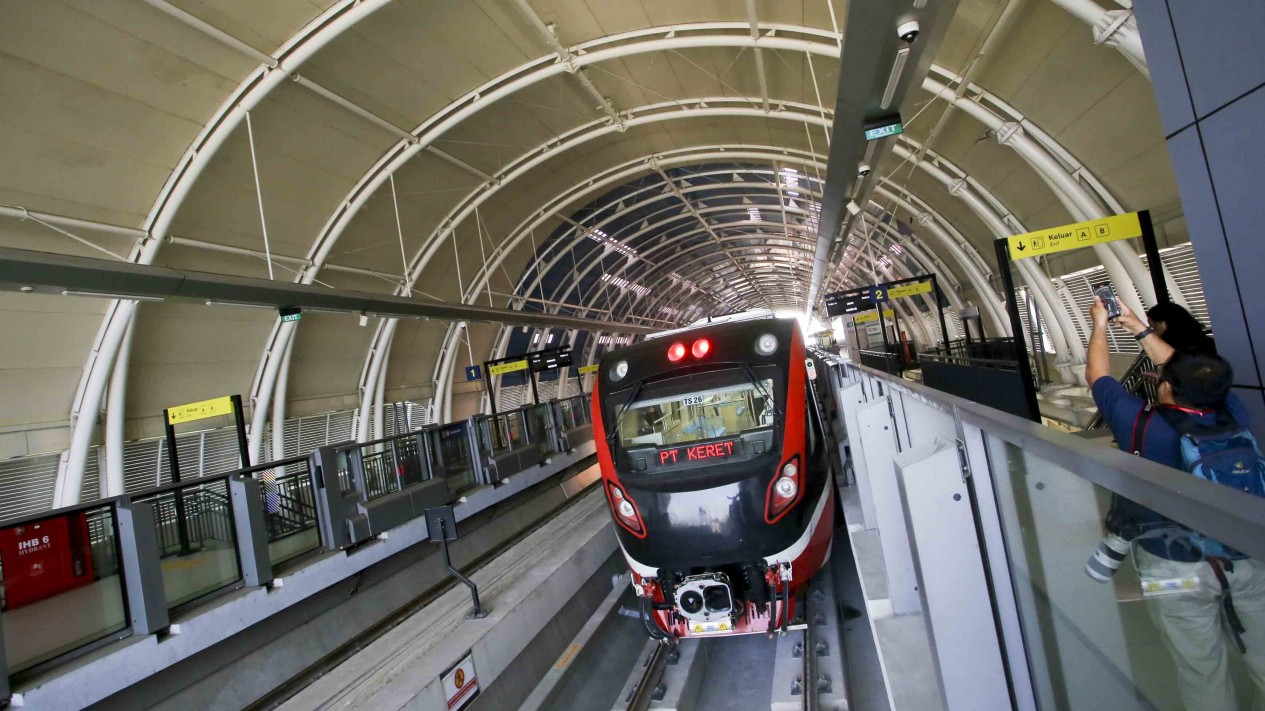 Peresmian LRT Jabodebek