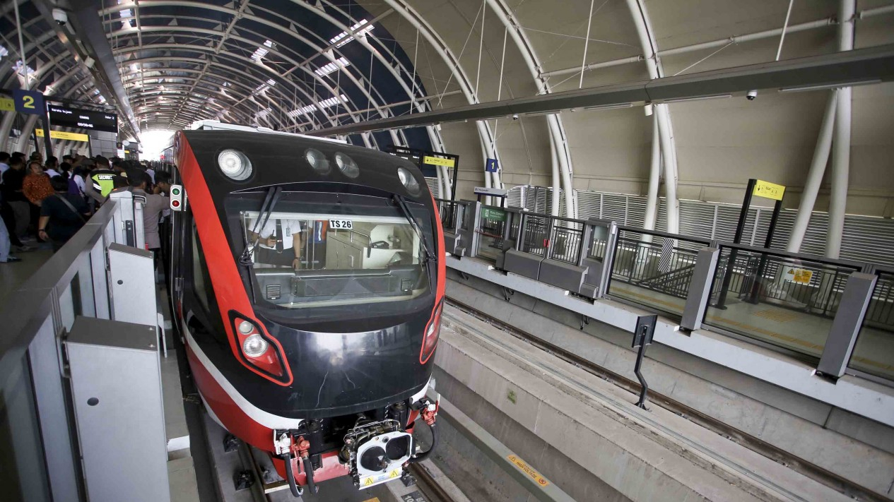 Peresmian LRT Jabodebek