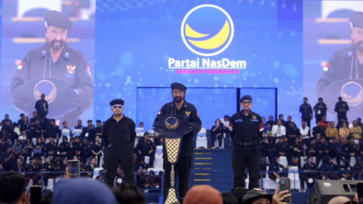 Pidato Ketum Nasdem Surya Paloh di Apel Siaga Perubahan